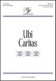 Ubi Caritas Unison/Two-Part choral sheet music cover Thumbnail